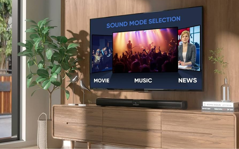 TOPVISION Sound Bar with Wired & Wireless Bluetooth