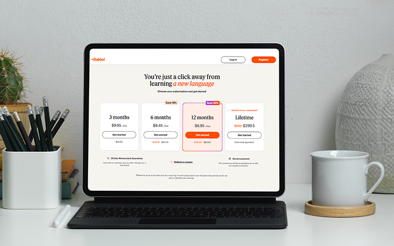 Babbel Pricing Plans