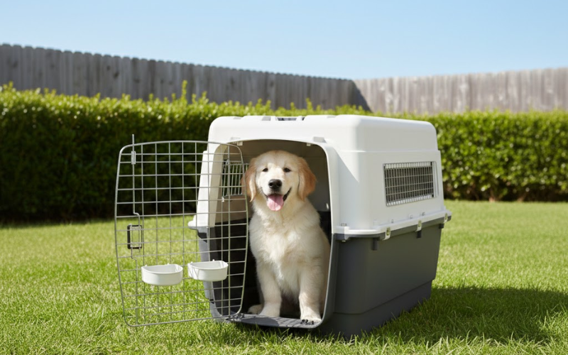 SportPet Designs Dog Kennel with Wheels